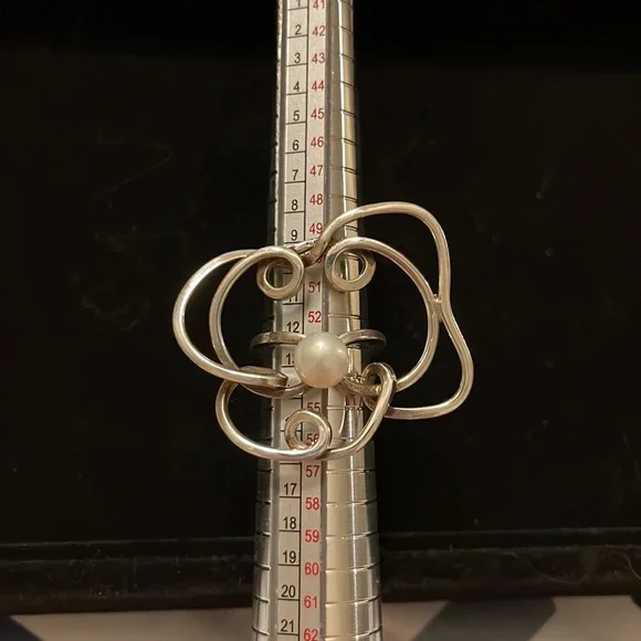 PERUVIAN ring with fresh water Pearl 🧿 - Picture 2 of 6